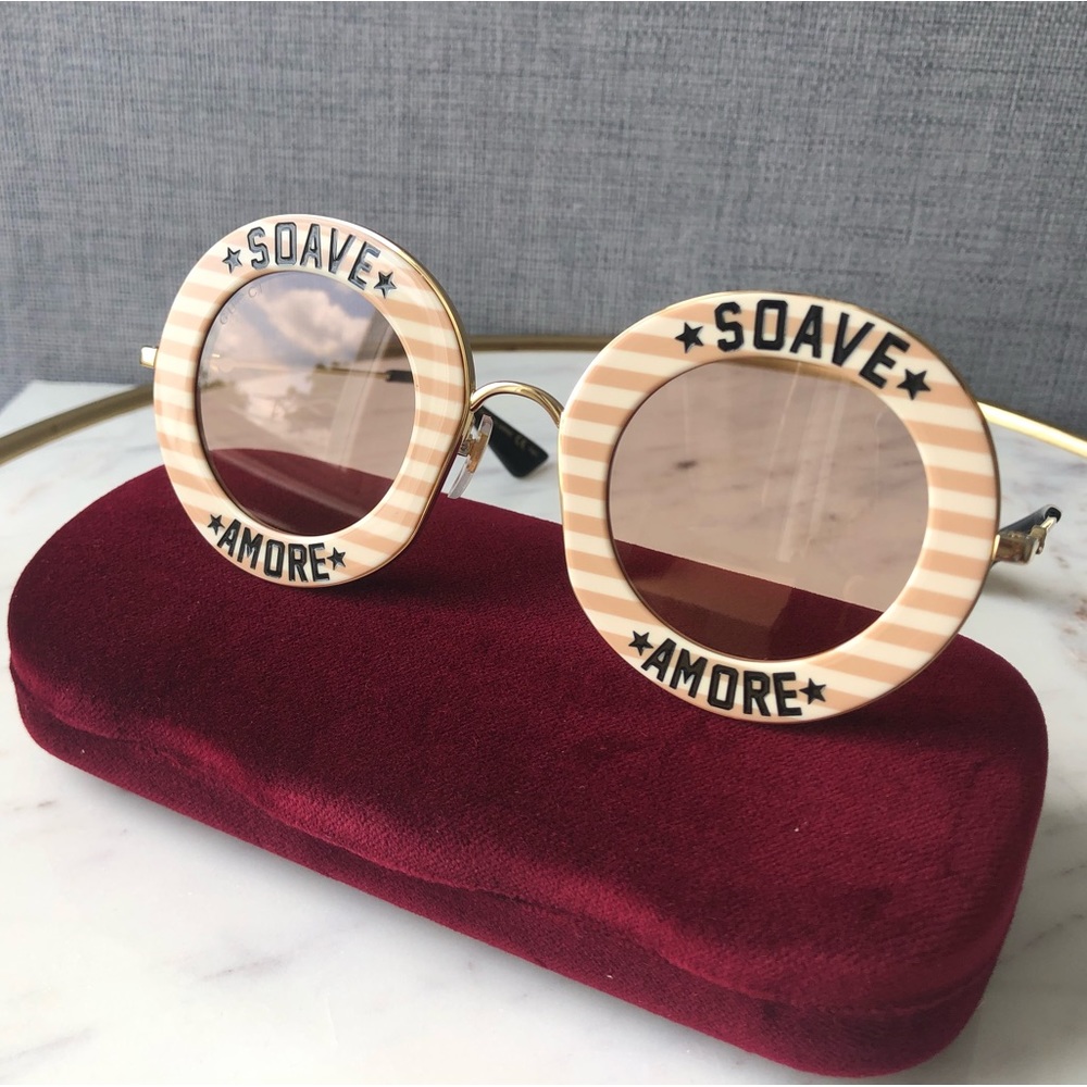 New! Authentic Gucci Round Sunglasses.